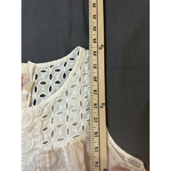 H&M Conscious Collection Sleeveless elet Lace Top Size 10 Organic Cotton - Picture 8 of 8